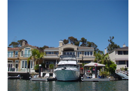 Newport beach bay homes