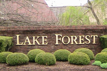 lake forest sign