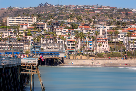 San Clemente view from pier